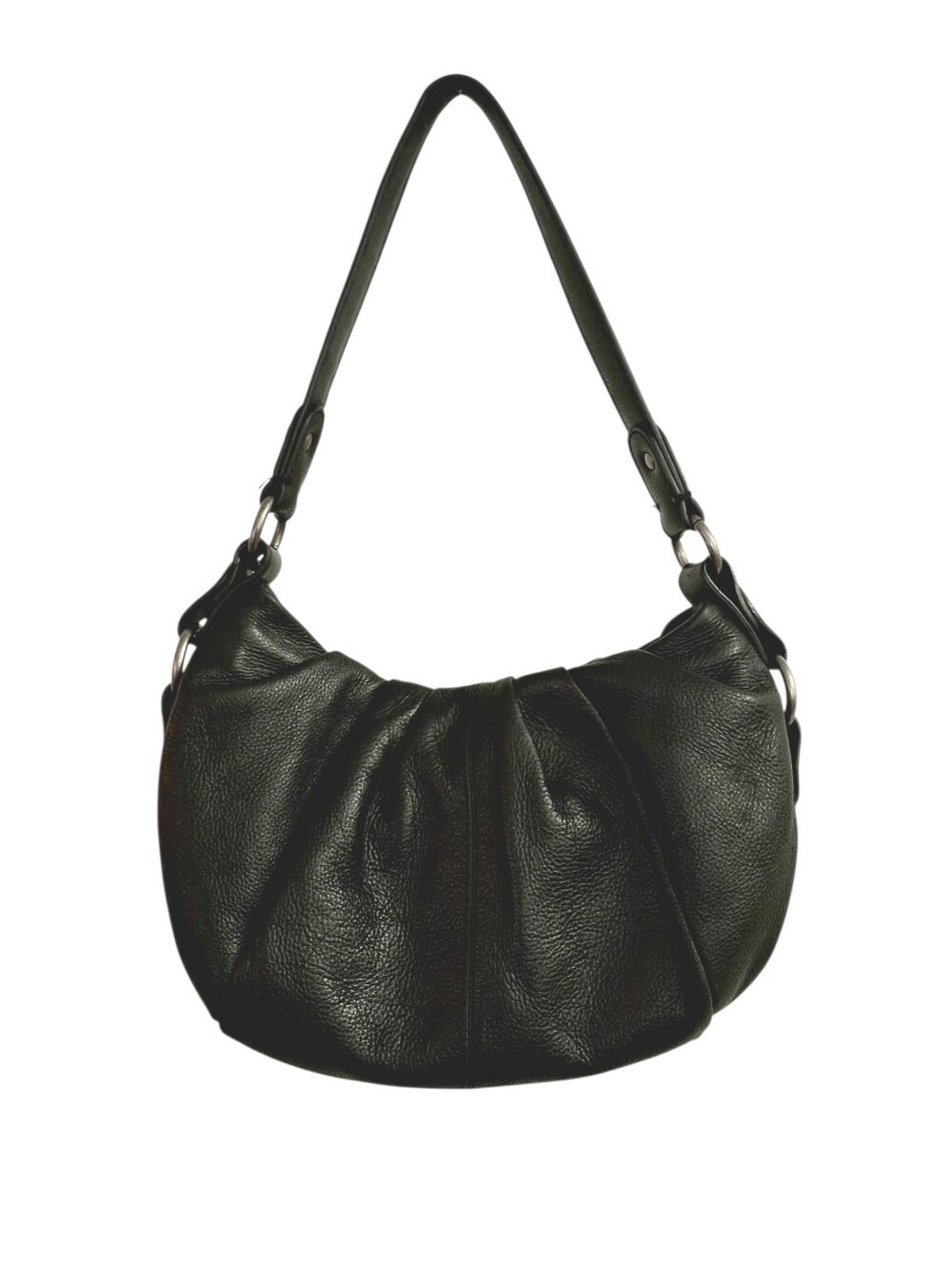 Simply Vera Vera Wang Black Leather Hobo Bag